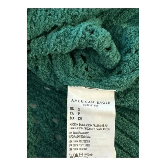 NEW American Eagle Women's Green Knit Pullover Sweater‎ Size Small NWT - Picture 9 of 9